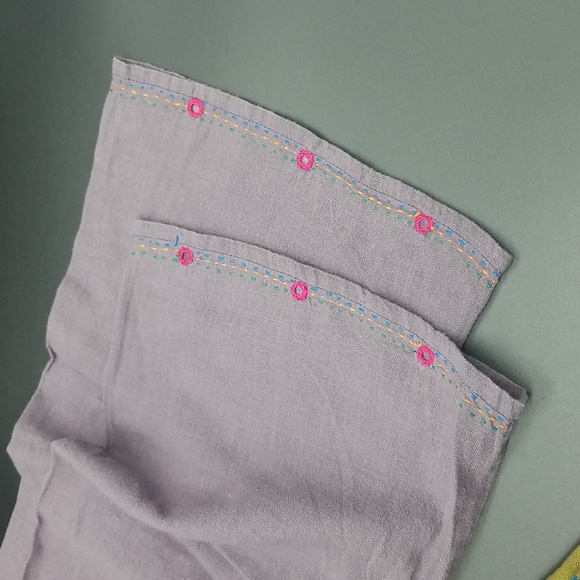 Vintage Bohemian Hippie Embroidered One Size Pullover Tunic Top - Picture 11 of 15